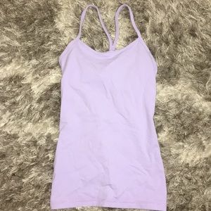 Lavender LuluLemon tank.